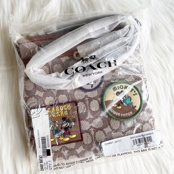 Bundle of Coach Jacquard Disney Wristlet and Kitt Messenger Crossbody - Picture 2 of 4